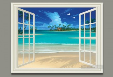 Seascape Painting Summer Breeze magic 3D Oil Paintings